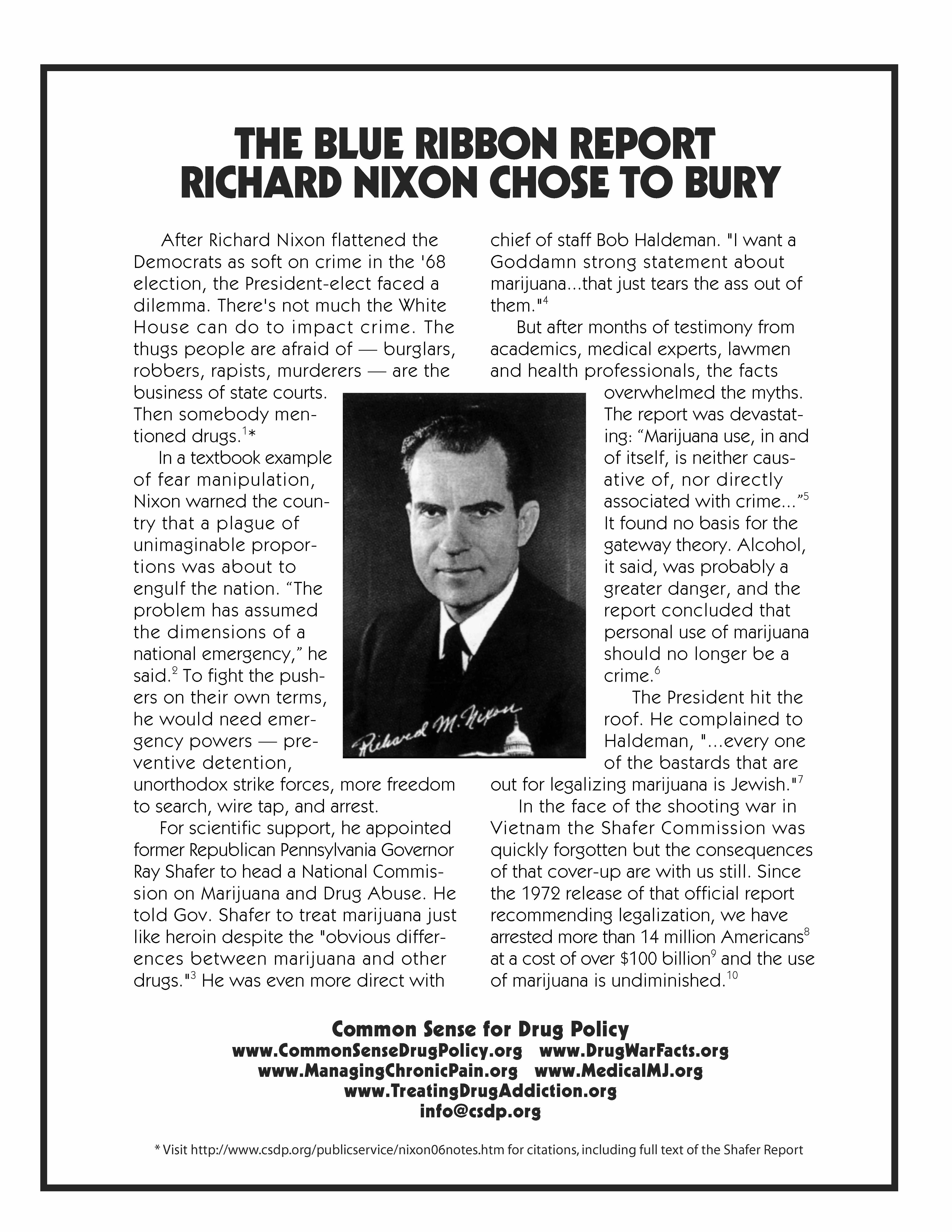 The Blue Ribbon Report Richard Nixon Chose To Bury