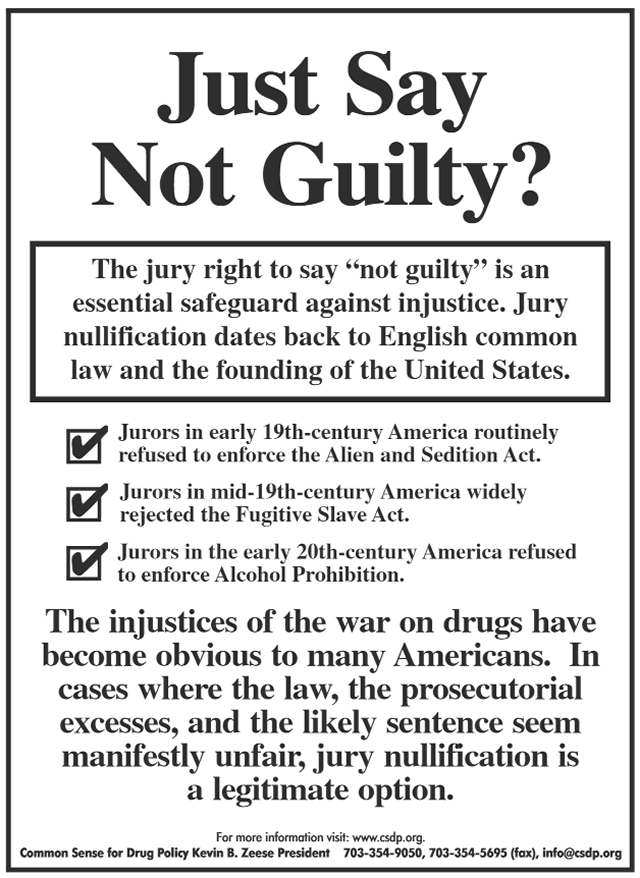 Just say not guilty?